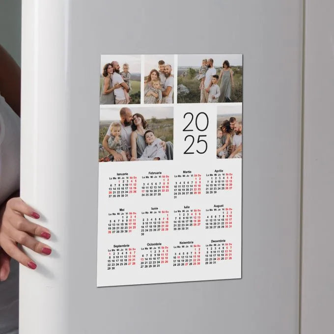 Calendar Magnetic Colaj de Poze