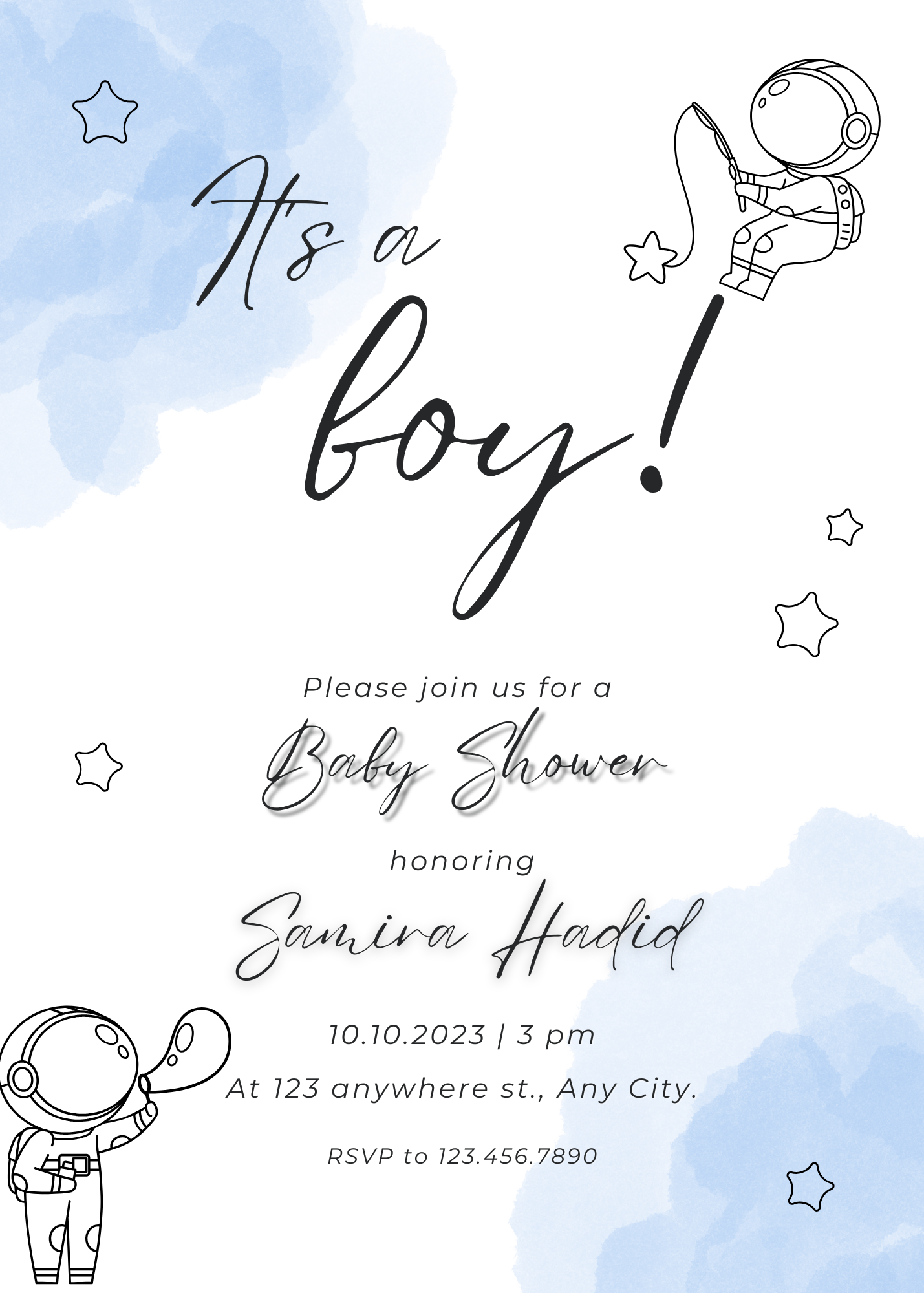 Baby Shower Invitation Model 12 - Picture