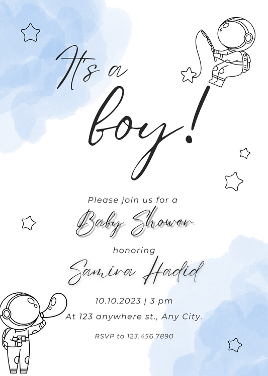 Baby Shower Invitation Model 12 - Picture