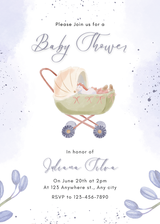 Baby Shower Invitation Model 15 - Picture