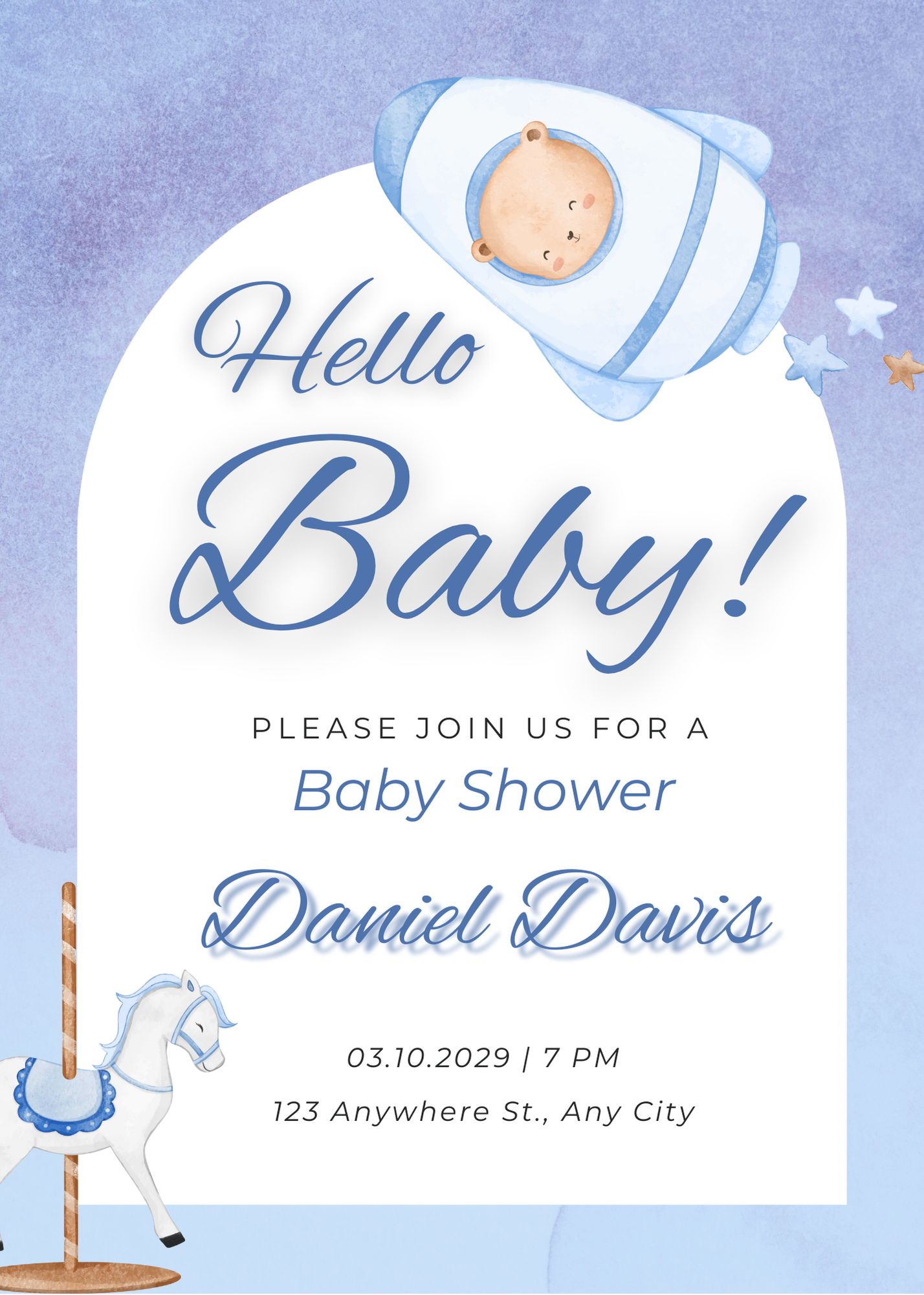 Baby Shower Invitation Model 17 - Picture