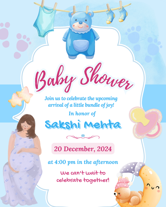 Baby Shower Invitation Model 18 - Picture