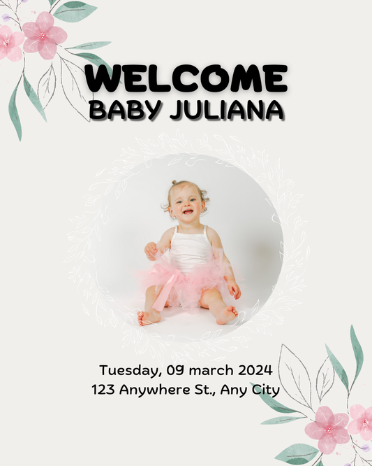 Baby Shower Invitation Model 19 - Picture