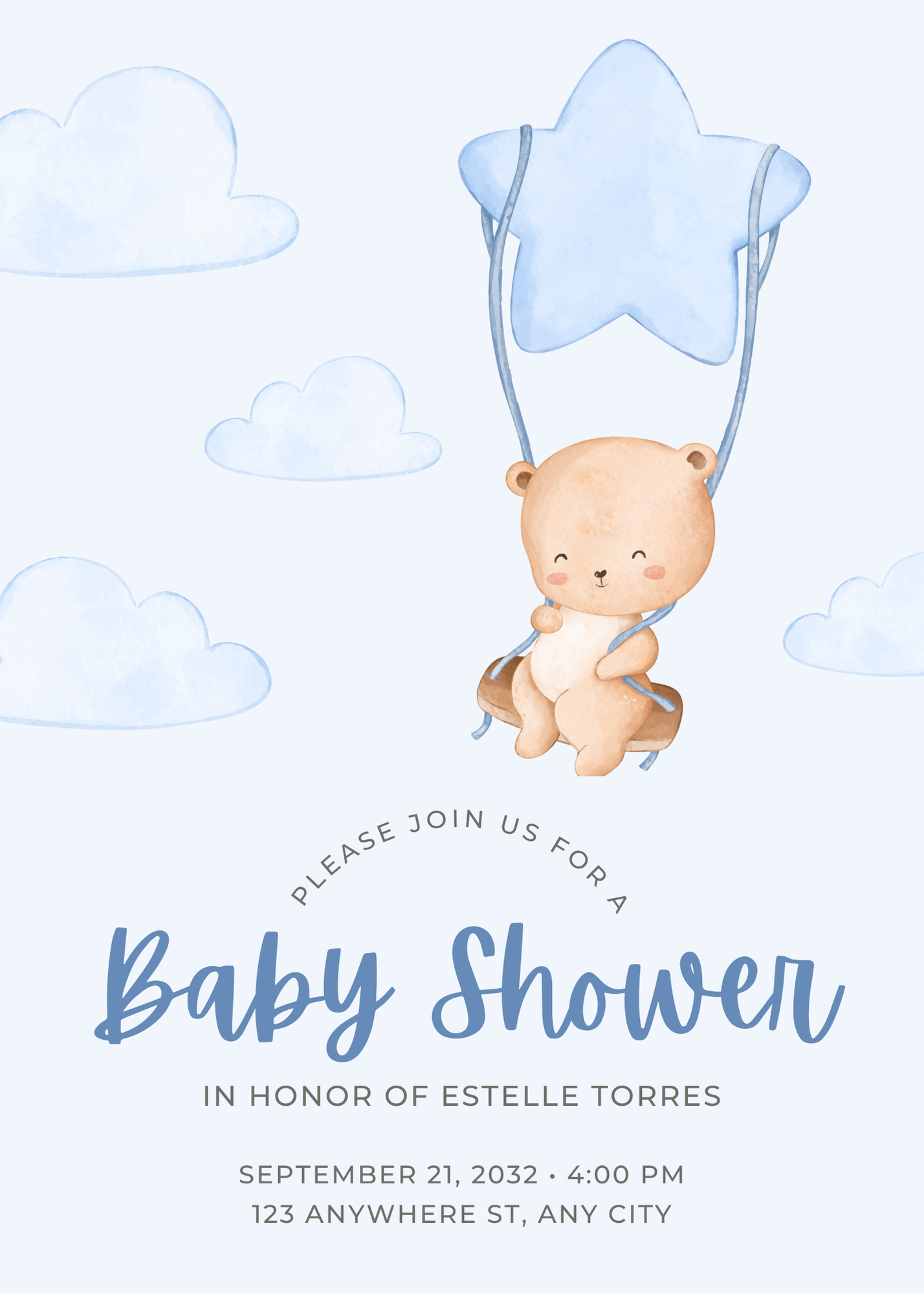 Baby Shower Model 1 - Invitatie Online