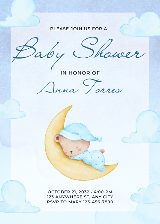 Baby Shower Model 2 - Invitatie Online