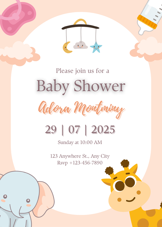 Baby Shower Invitation Model 21 - Picture