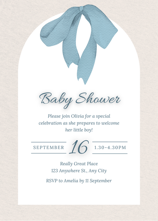 Baby Shower Invitation Model 25 - Picture