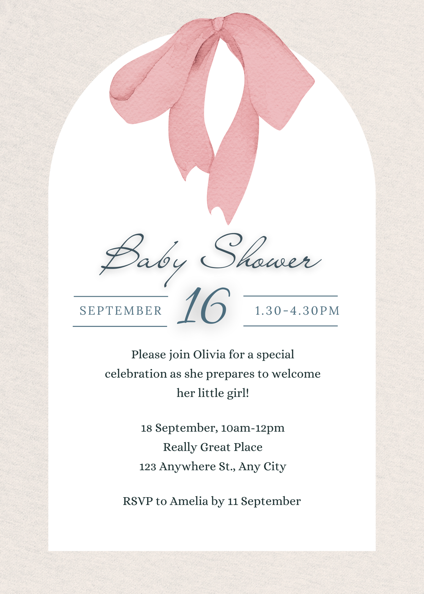 Baby Shower Template 26 - Online Invitation