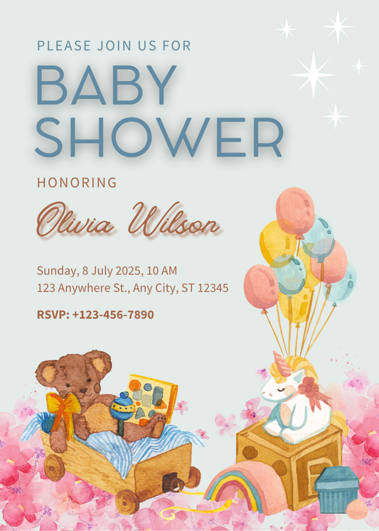 Baby Shower Invitation Model 28 - Picture