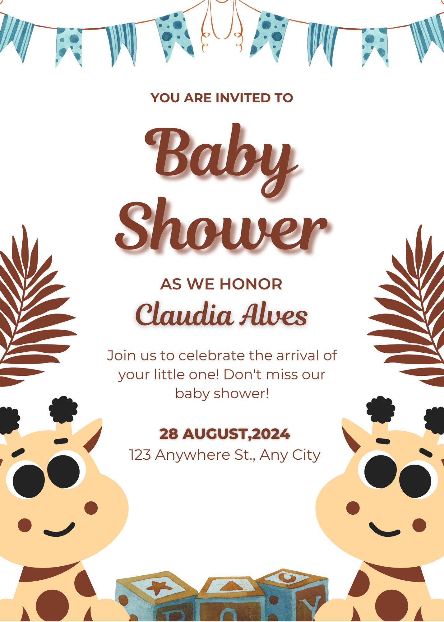 Baby Shower Invitation Model 30 - Picture