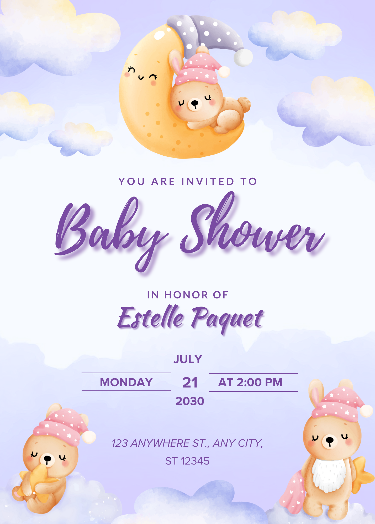 Baby Shower Invitation Model 4 - Picture