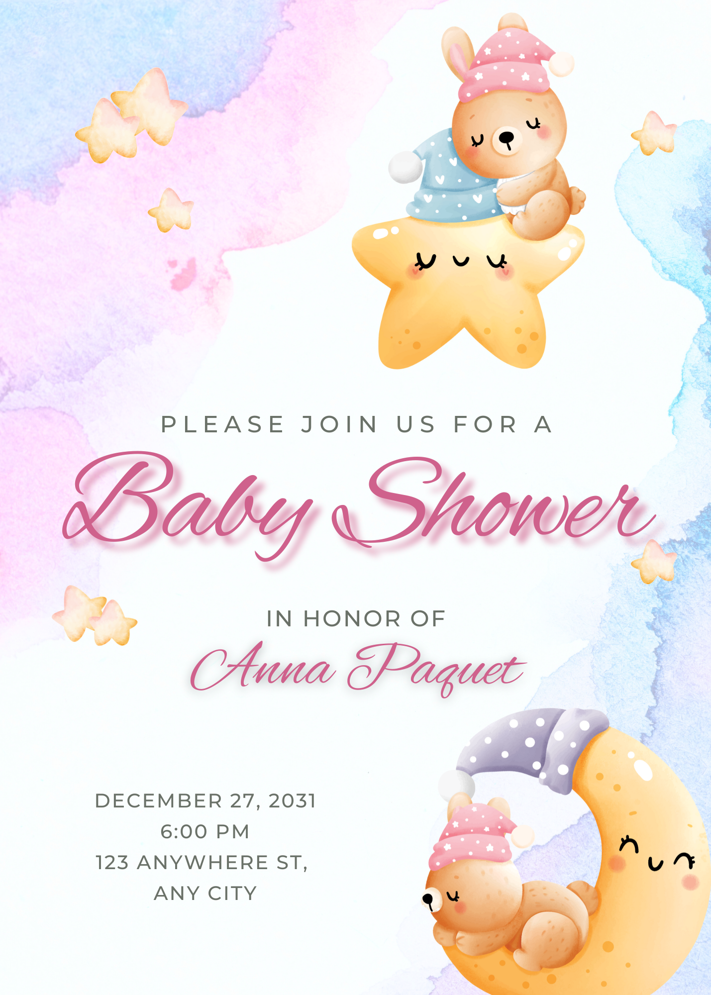 Baby Shower Model 5 - Invitatie Online