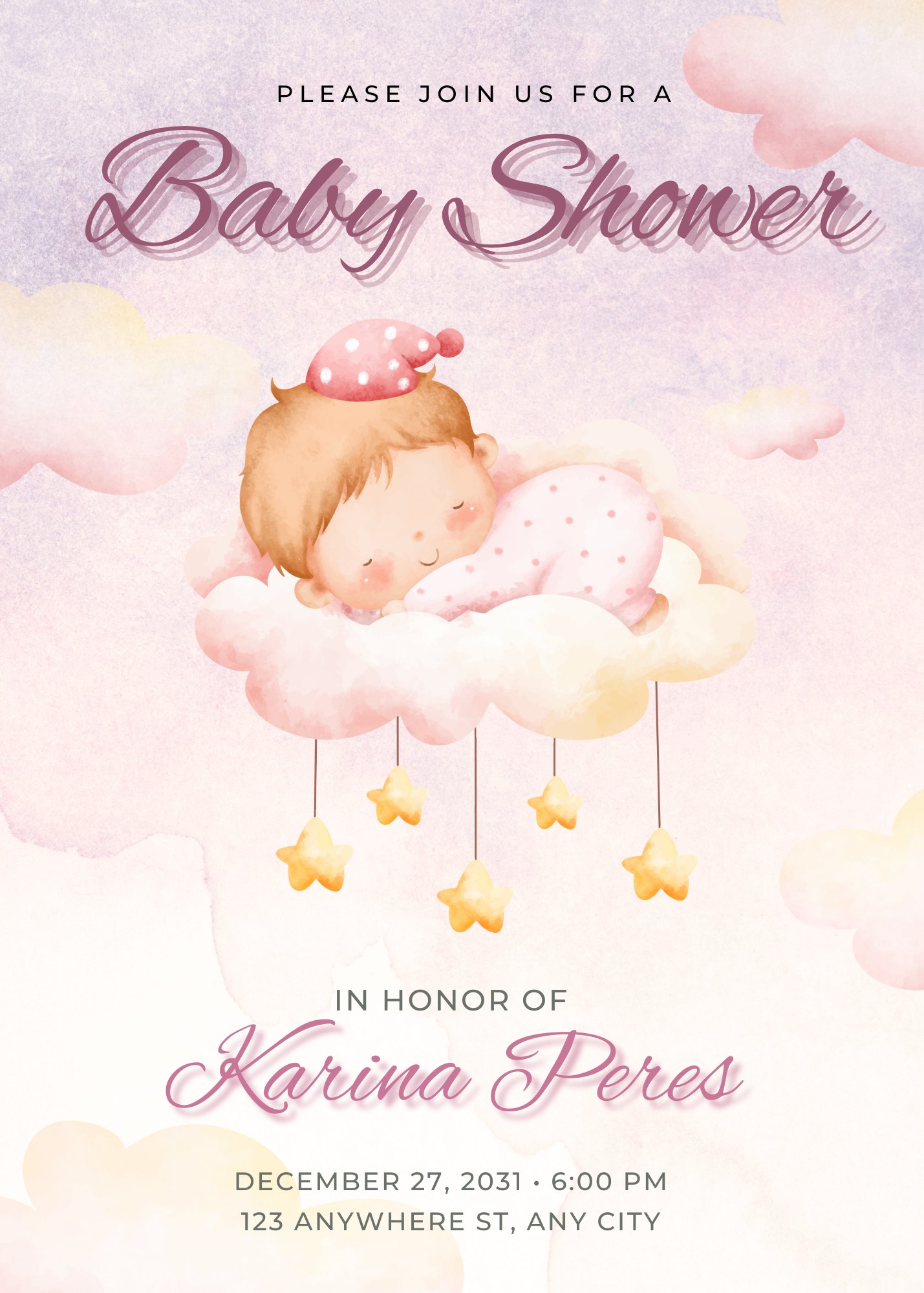 Baby Shower Invitation Model 7 - Picture