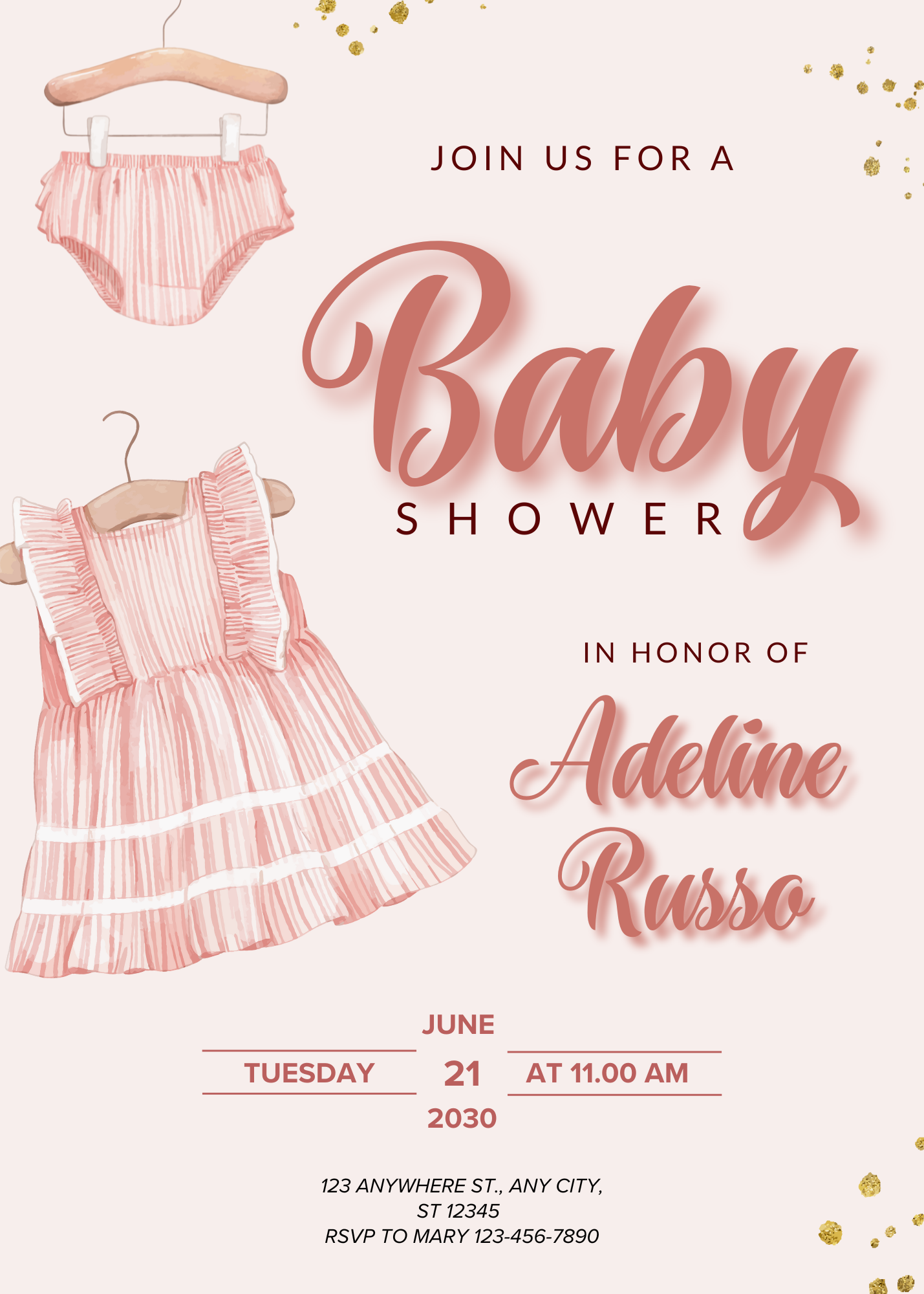 Baby Shower Model 8 - Online Invitation