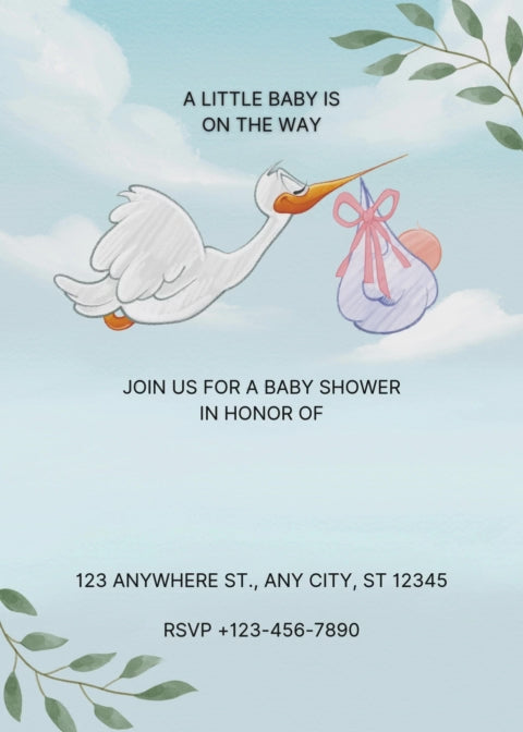 Baby Shower Invitation Model 27 - Video