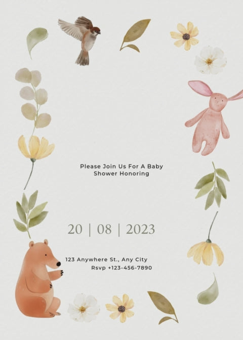 Baby Shower Invitation Model 14 - Video