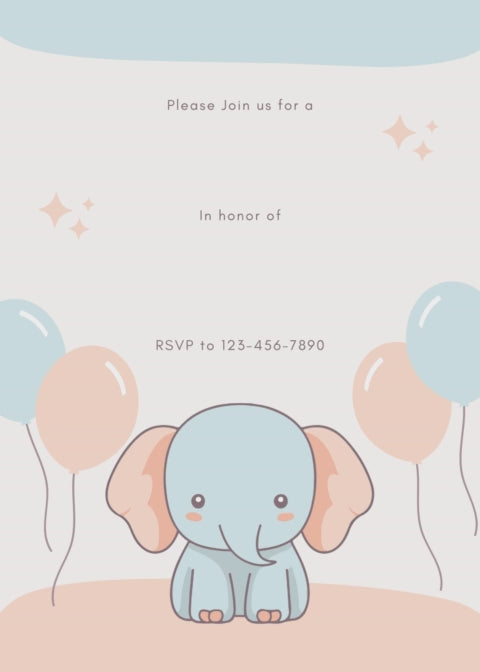 Baby Shower Invitation Model 11 - Video