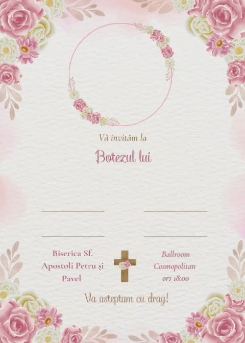 Invitatie Botez Model 3 - Video