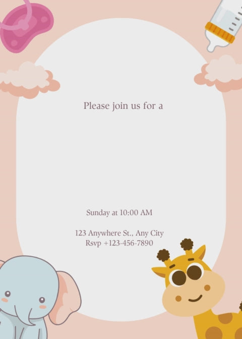 Baby Shower Invitation Model 21 - Video