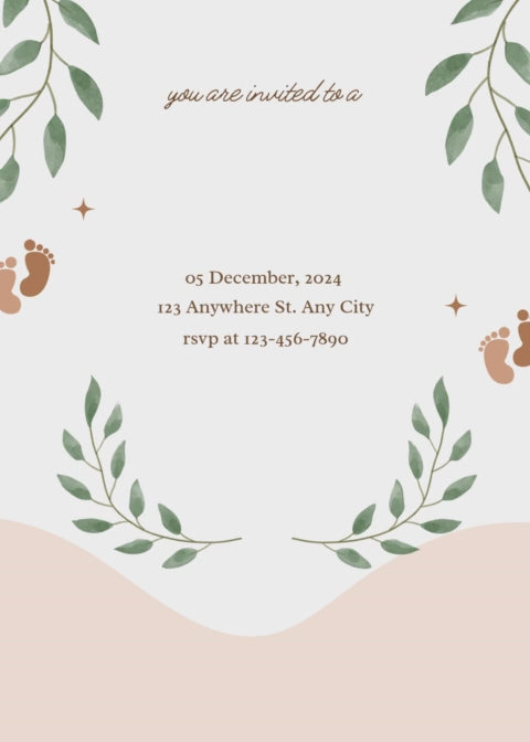 Baby Shower Invitation Model 22 - Video