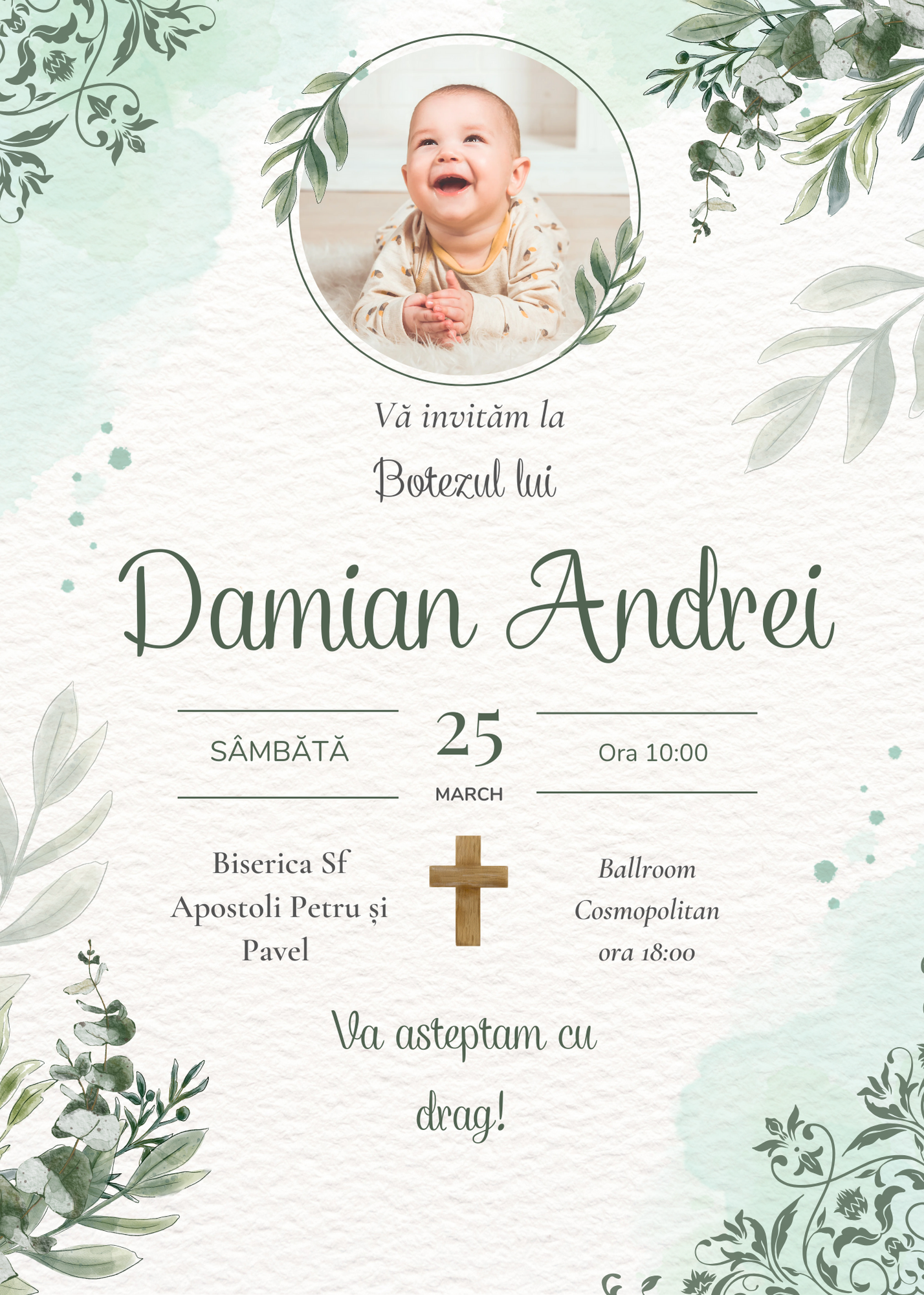 Baptism Invitation Model 2 - Online