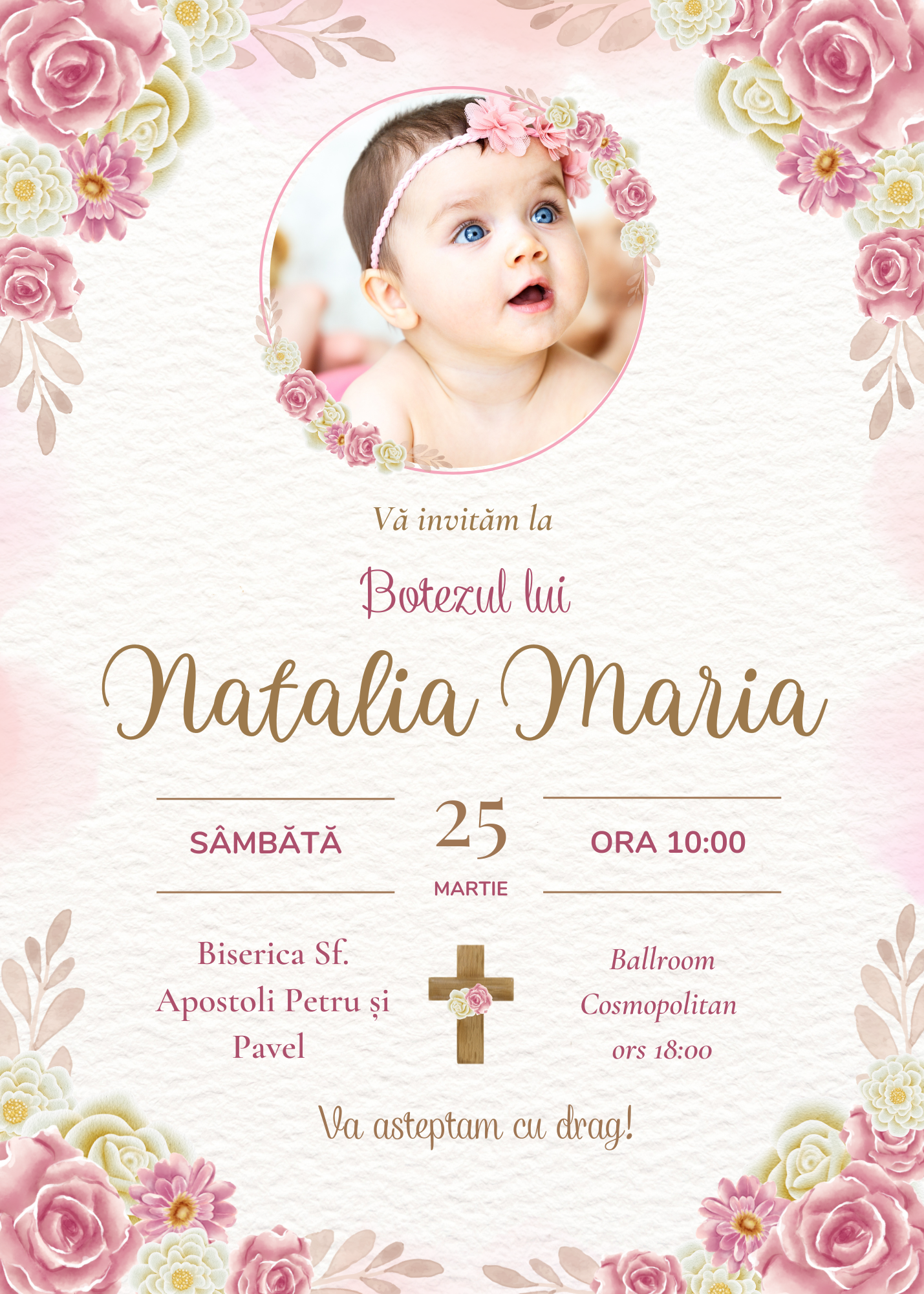 Baptism Invitation Model 3 - Online